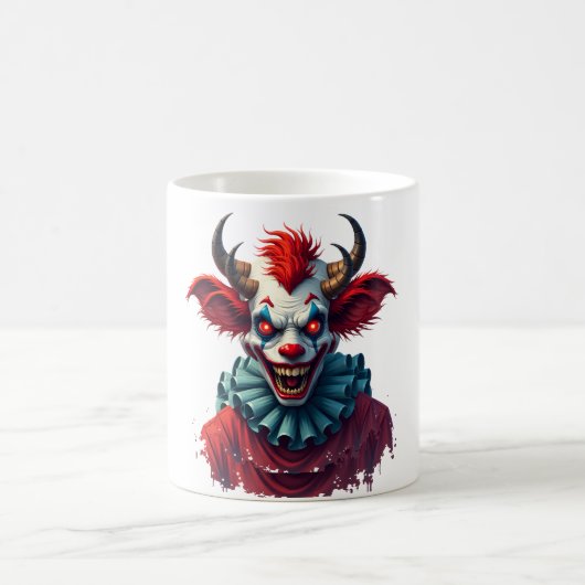 Clownkuh des Terrors Kaffeetasse (Mittel)