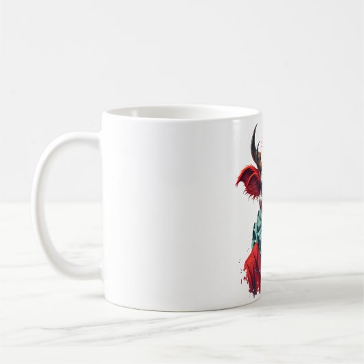 Clownkuh des Terrors Kaffeetasse (Links)