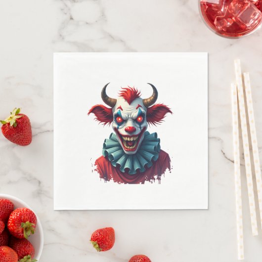 Clownkuh des Terrors Serviette (Beispiel)
