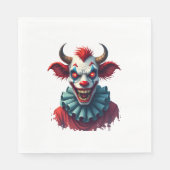 Clownkuh des Terrors Serviette (Vorderseite)