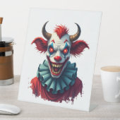 Clownkuh des Terrors Sockelschild (In Situ)