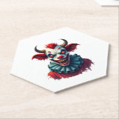 Clownkuh des Terrors Untersetzer (angewinkelt)
