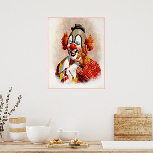 Clownmalerei 2 poster (Küche)