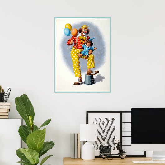 Clownmalerei 6 poster (Heimbüro)