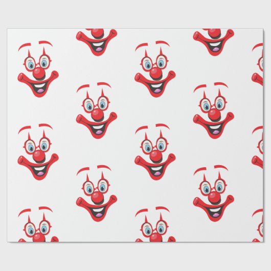 Clownmuster Geschenkpapier (Flach)