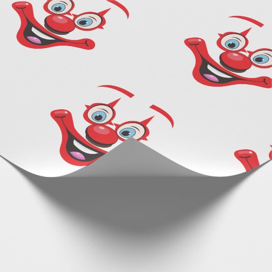 Clownmuster Geschenkpapier (Ecke)