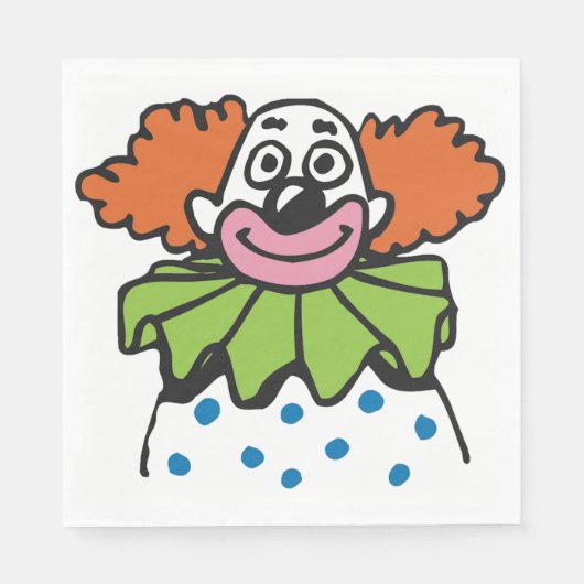 Clownpapier Napkins Serviette (Vorderseite)