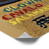 Clownpferd, Kunstmalerei, Poster (Ecke)