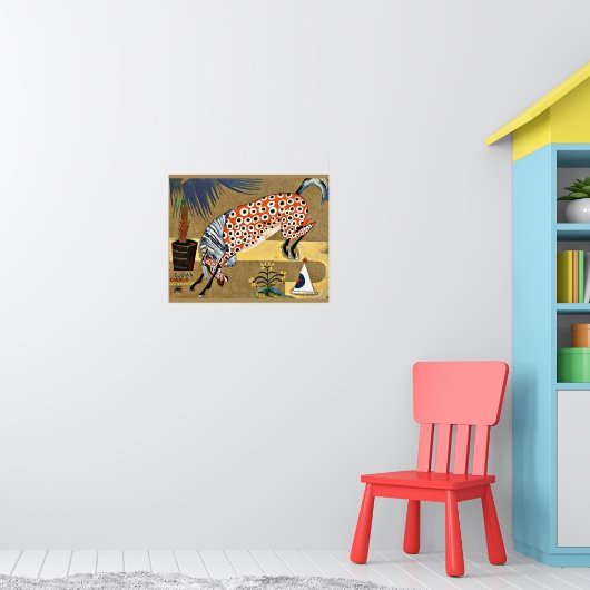 Clownpferd, Kunstmalerei, Poster (Kinderzimmer 1)