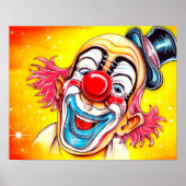 Clownplakat lachen poster (Vorne)