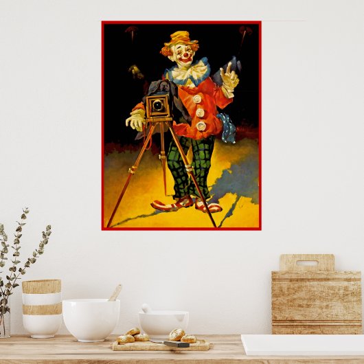 Clownpostermalerei 16 poster (Küche)