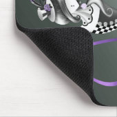 Clownpuppe Lila Multifunktionsleisten-Maus Mousepad (Ecke)