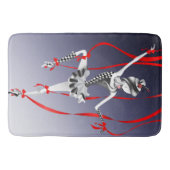 Clownpuppe Red Ribbons Bath Mat Badematte (Vorderseite)