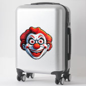 Clowns-Gesicht im Cartoon-Stil Aufkleber (Koffer)