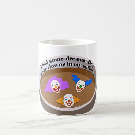 Clowns in meiner Kaffee-Tasse Kaffeetasse (Mittel)