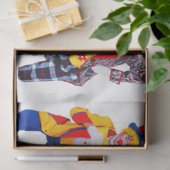 Clowns Karneval Dekoupage 20x30 Gewebepapier Seidenpapier (Geschenk)