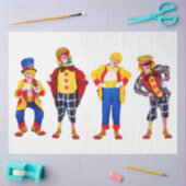 Clowns Karneval Dekoupage 20x30 Gewebepapier Seidenpapier (Basteln)