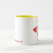 Clowns ließen mich es tun zweifarbige tasse (Mittel)