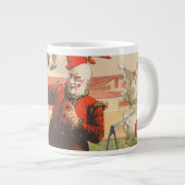 Clowns mit Darstellenden Gänsen, Roosters & Donkey Jumbo-Tasse (Vorderseite Rechts)