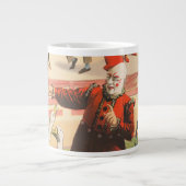 Clowns mit Darstellenden Gänsen, Roosters & Donkey Jumbo-Tasse (Vorderseite)