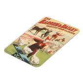 Clowns mit Darstellenden Gänsen, Roosters & Donkey Magnet (Linke Seite)