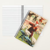 Clowns mit Darstellenden Gänsen, Roosters & Donkey Notizblock (Innen)