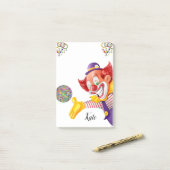 Clowns nach der Notiz (Auf Schreibtisch)