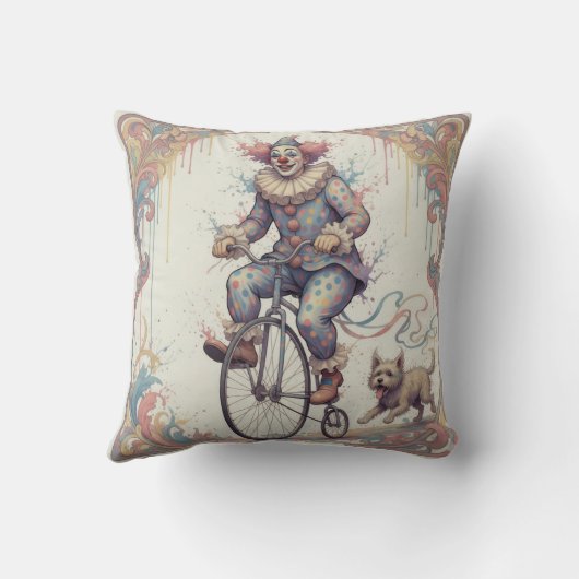 Clowns on bikes kissen (Rückseite)