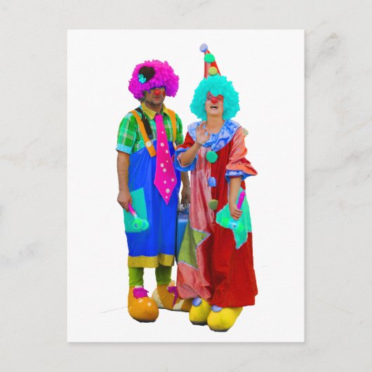 Clowns Postkarte (Vorderseite)