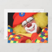 Clowns Postkarte (Vorne/Hinten)