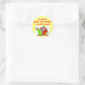 Clowns Runder Aufkleber (Tasche)