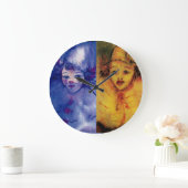 CLOWNS SAMMLUNG / Venezianischer Masquearde Ball Große Wanduhr (Zuhause)