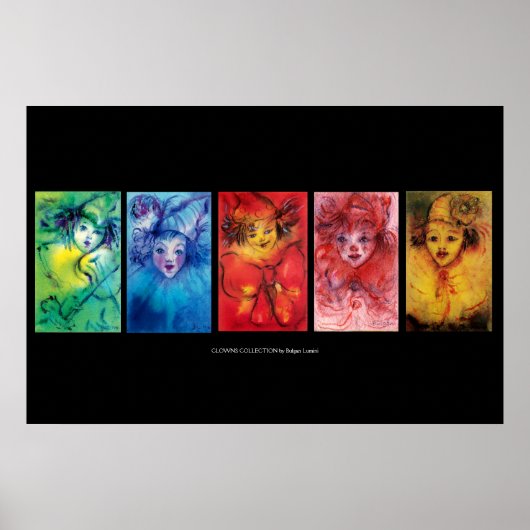 CLOWNS SAMMLUNG / Venezianischer Masquearde Ball Poster (Vorne)