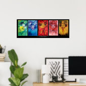 CLOWNS SAMMLUNG / Venezianischer Masquearde Ball Poster (Heimbüro)