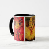 CLOWNS SAMMLUNG / Venezianischer Masquearde Ball Tasse (Vorderseite Links)