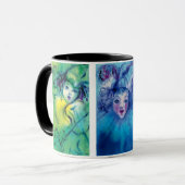CLOWNS SAMMLUNG / Venezianischer Masquearde Ball Tasse (Vorderseite Links)