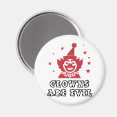 Clowns sind böse magnet (Vorderseite/Rückseite)