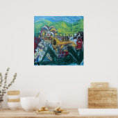 CLOWNS TRUMPET PLAYER POSTER (Küche)