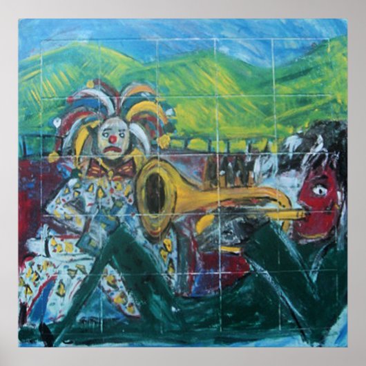 CLOWNS TRUMPET PLAYER POSTER (Vorne)