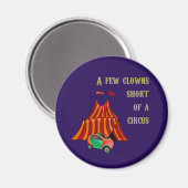 Clowns und Circus Magnet (Vorderseite/Rückseite)