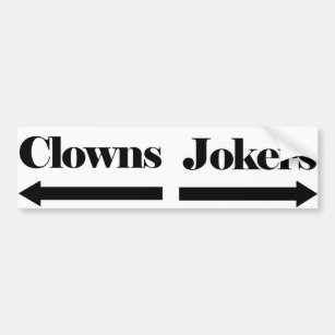 Clowns und Joker Autoaufkleber