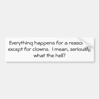 Clowns was das H? Autoaufkleber