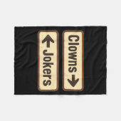 Clowns Witzbolde Fleecedecke (Vorderseite (Horizontal))