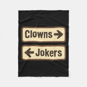 Clowns Witzbolde Fleecedecke