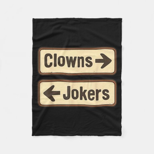 Clowns Witzbolde Fleecedecke (Vorderseite)