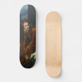 Clownschrei auf Skateboardplattform Skateboard (Vorderseite)