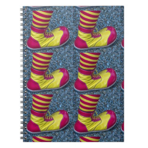 Clownschuh-Notizbuch Notizblock