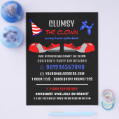 Clownschuhe, Kinder-Entertainer, Clownwerbung Flyer (Einzeln)