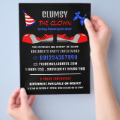 Clownschuhe, Kinder-Entertainer, Clownwerbung Flyer (Hand)