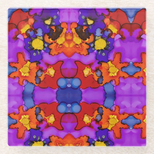 Clownshow Glasuntersetzer (Vorderseite)